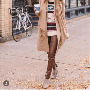 Polo Ralph Lauren Lambskin sidezip pant